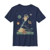Fifth Sun Little & Big Kid Boys Crew Neck Short Sleeve Slim Fit Wall-e Graphic T-shirt In Blue