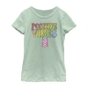 Fifth Sun Little & Big Kid Girls Crew Neck Short Sleeve Regular Fit Care Bears Graphic T-shirt In Green