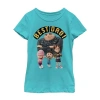 Fifth Sun Little & Big Kid Girls Crew Neck Short Sleeve Regular Fit Despicable Me Graphic T-shirt In Blue