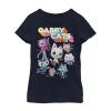 Fifth Sun Little & Big Kid Girls Crew Neck Short Sleeve Regular Fit Gabby's Dollhouse Graphic T-shirt In Black