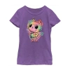 Fifth Sun Little & Big Kid Girls Crew Neck Short Sleeve Regular Fit Gabby's Dollhouse Graphic T-shirt In Purple