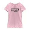 Fifth Sun Little & Big Kid Girls Crew Neck Short Sleeve Regular Fit Guardians Of The Galaxy Graphic T-shirt In Pink