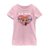 Fifth Sun Little & Big Kid Girls Crew Neck Short Sleeve Regular Fit Lol Graphic T-shirt In Pink