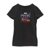 Fifth Sun Little & Big Kid Girls Crew Neck Short Sleeve Regular Fit Marvel Moon Girl Graphic T-shirt In Black