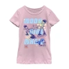 Fifth Sun Little & Big Kid Girls Crew Neck Short Sleeve Regular Fit Marvel Moon Girl Graphic T-shirt In Pink