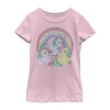 Fifth Sun Little & Big Kid Girls Crew Neck Short Sleeve Regular Fit My Little Pony Graphic T-shirt In Pink