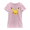 Fifth Sun Little & Big Kid Girls Crew Neck Short Sleeve Regular Fit Pokeman Graphic T-shirt In Pink