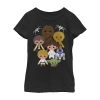 Fifth Sun Little & Big Kid Girls Crew Neck Short Sleeve Regular Fit Star Wars Graphic T-shirt In Black
