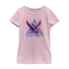 Fifth Sun Little & Big Kid Girls Crew Neck Short Sleeve Regular Fit Thor Graphic T-shirt In Pink