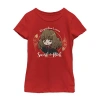 Fifth Sun Little & Big Kid Girls Crew Neck Short Sleeve Slim Fit Harry Potter Graphic T-shirt In Red