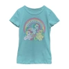 Fifth Sun Little & Big Kid Girls Crew Neck Short Sleeve Slim Fit My Little Pony Graphic T-shirt In Blue