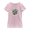 Fifth Sun Little & Big Kid Girls Crew Neck Short Sleeve Slim Fit Star Wars Graphic T-shirt In Purple