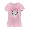 Fifth Sun Little & Big Kid Girls Round Neck Short Sleeve Regular Fit Pokeman Graphic T-shirt In Pink