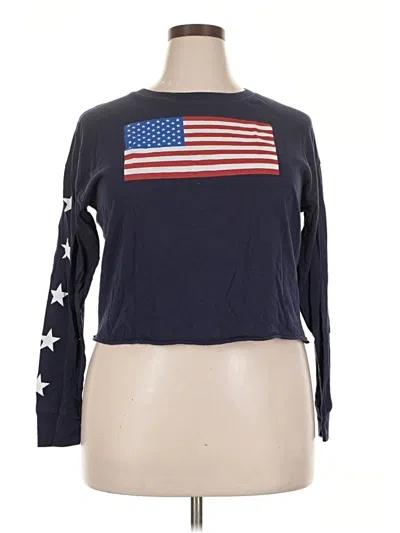 Pre-owned Fifth Sun Long Sleeve T-shirt In Blue