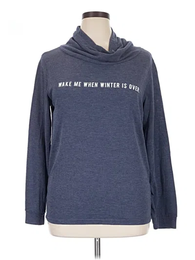 Pre-owned Fifth Sun Long Sleeve T-shirt In Blue
