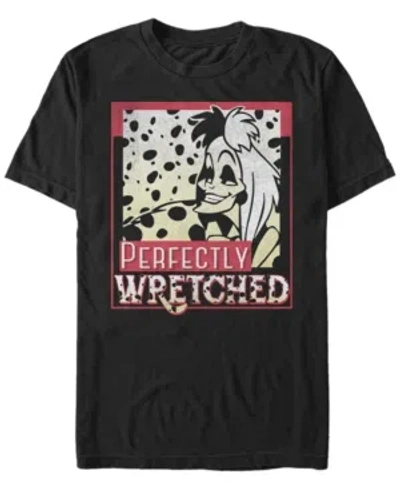 Fifth Sun Men's 101 Dalmations Wretched Cruella Short Sleeve T-shirt In Black