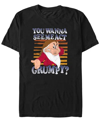 Fifth Sun Men's Act Grumpy Short Sleeve T-shirt In Black