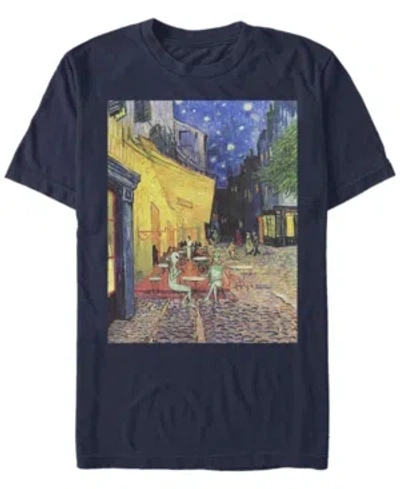 Fifth Sun Men's Alien Paris Short Sleeve Crew T-shirt In Navy