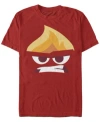 Fifth Sun Men's Angry Face Short Sleeve Crew T-shirt In Red