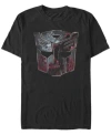 Fifth Sun Men's Autobot Face Badge Short Sleeve Crew T-shirt In Black