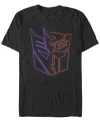 Fifth Sun Men's Autobot Holographic Short Sleeve Crew T-shirt In Black