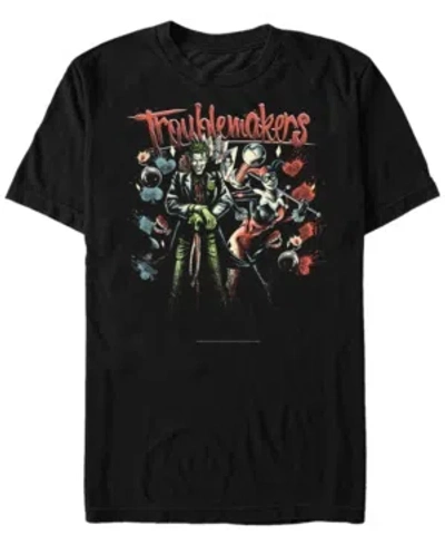 Fifth Sun Men's Batman Winning Couple Short Sleeve T-shirt In Black