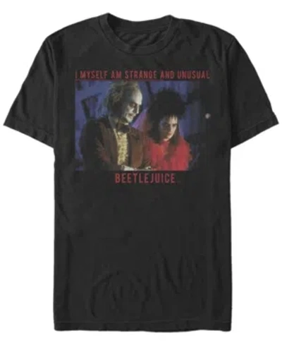 Fifth Sun Men's Beetlejuice Unusual Beetle Short Sleeve T-shirt In Black