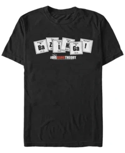 Fifth Sun Men's Big Bang Theory Periodic Squares Short Sleeve T-shirt In Black