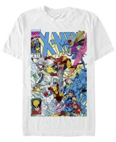 Fifth Sun Men's Blast Comic Cover Short Sleeve Crew T-shirt In White