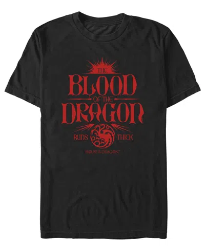 Fifth Sun Men's Blood Of The Dragon House Of The Dragon Graphic T-shirt In Black