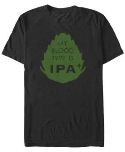 Fifth Sun Men's Blood Type Ipa Short Sleeve Crew T-shirt In Black