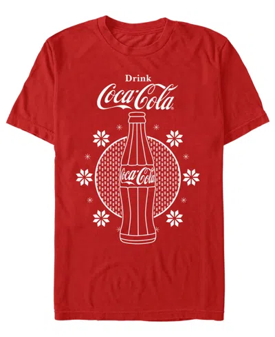 Fifth Sun Men's Bottled Taste Graphic Crew Neck T-shirt In Red