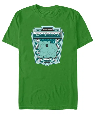 Fifth Sun Men's Bulbasaur Badge Short Sleeve T-shirt In Kelly