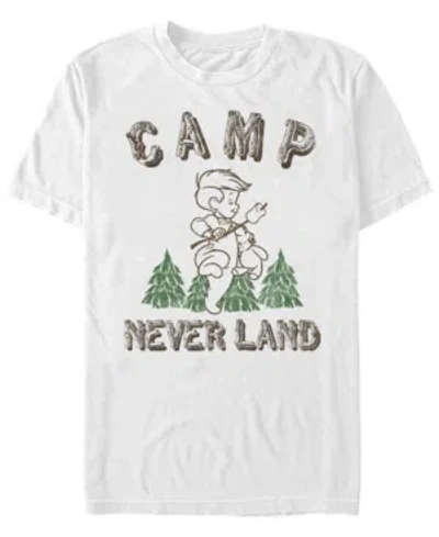 Fifth Sun Men's Camp Neverland Short Sleeve Crew T-shirt In White