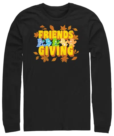 Fifth Sun Men's Care Bears Friends Giving Long Sleeves T-shirt In Black
