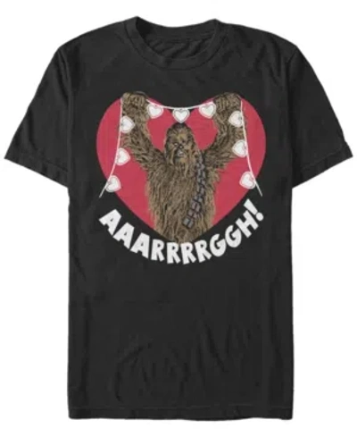 Fifth Sun Men's Chewie Hearts Short Sleeve Crew T-shirt In Black