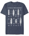 Fifth Sun Men's Classic Skate Short Sleeve Crew T-shirt In Navy Heather