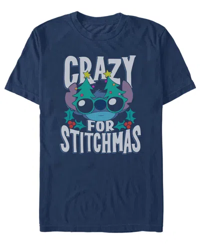 Fifth Sun Men's Crazy Graphic Disney T-shirt In True Navy