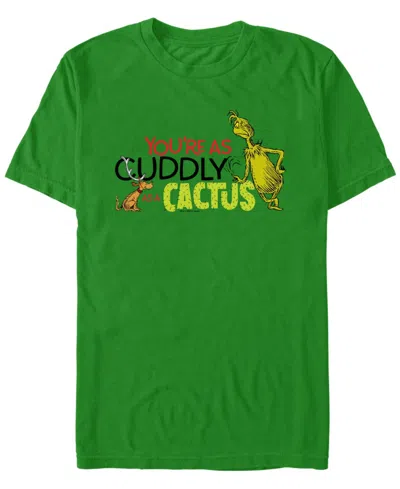 Fifth Sun Men's Cuddly As A Cactus Short Sleeve T-shirt In Kelly