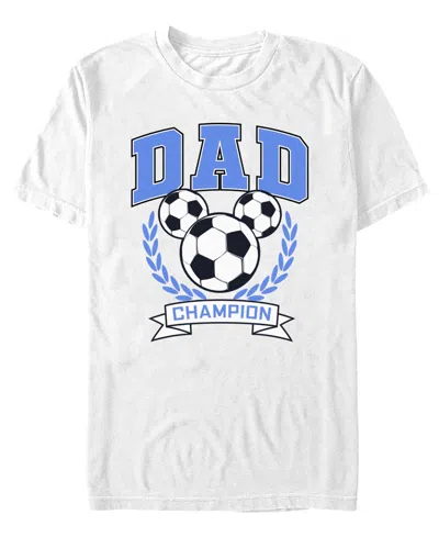 Fifth Sun Men's Dad Soccer Champion Short-sleeve T-shirt In White