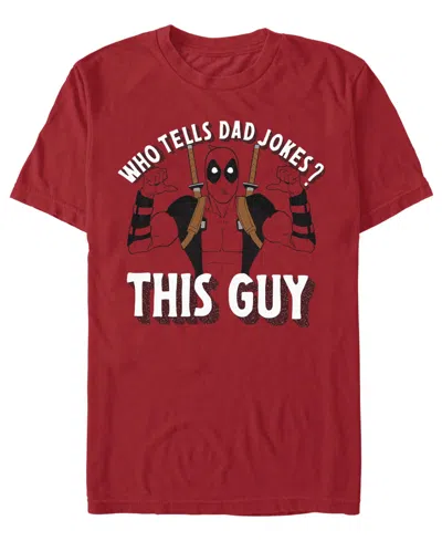Fifth Sun Men's Dadpool Family Short-sleeve T-shirt In Red