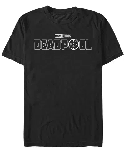 Fifth Sun Men's Deadpool 3 Line Logo Short Sleeve T-shirt In Black