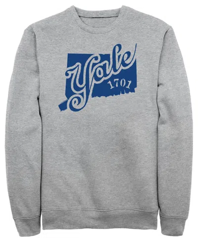Fifth Sun Men's Disney Pixar Yale 1701 Logo Graphic Crewneck Sweatshirt In Gray