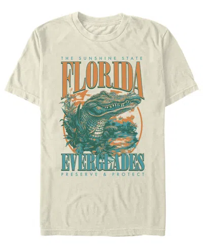 Fifth Sun Men's Everglades Alt Graphic Crew Neck T-shirt In Ivory