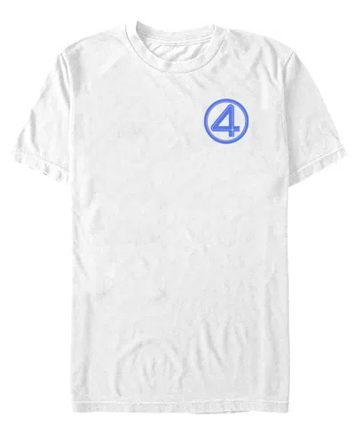 Fifth Sun Men's Fantastic 4 First Steps Crewneck T-shirt In White