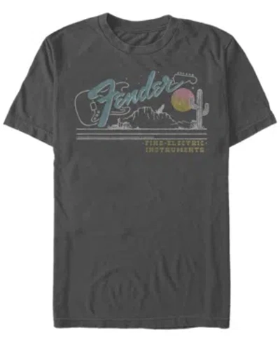 Fifth Sun Men's Fender Desert Short Sleeve Crew T-shirt In Charcoal
