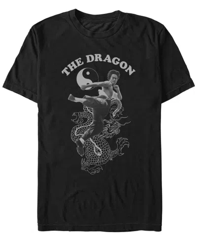 Fifth Sun Men's Flying Dragon Short Sleeve T-shirt In Black