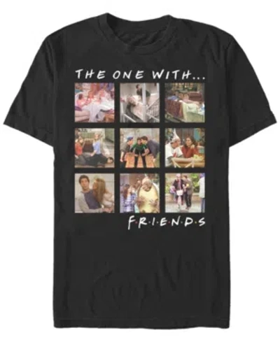 Fifth Sun Men's Friends Episode Box Up Short Sleeve T-shirt In Black