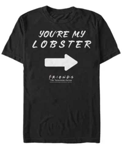 Fifth Sun Men's Friends I'm Her Lobster Short Sleeve T-shirt In Black