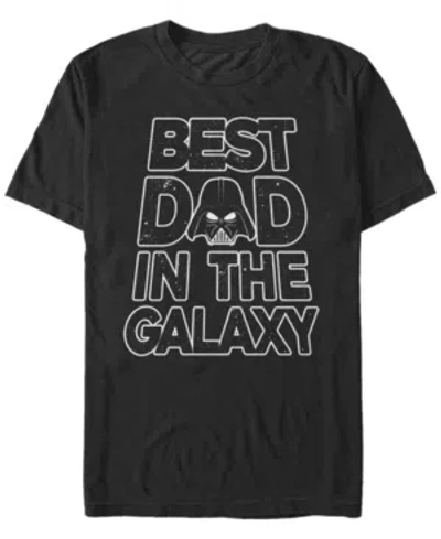 Fifth Sun Men's Galaxy Dad Text Short Sleeve Crew T-shirt In Black